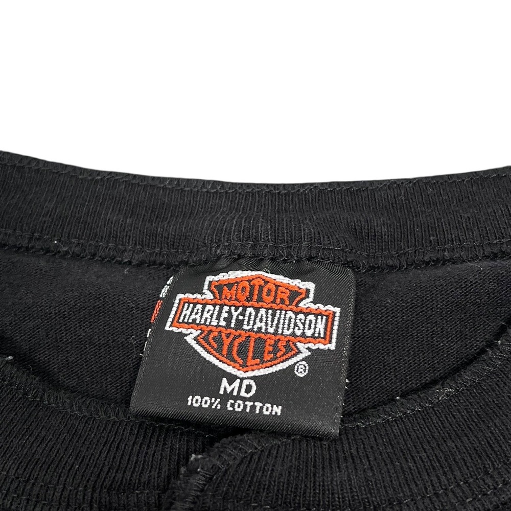 1993 Harley Davidson Henley T Shirt
Medium Black Downtown Seattle Washington USA - Picture 7 of 7